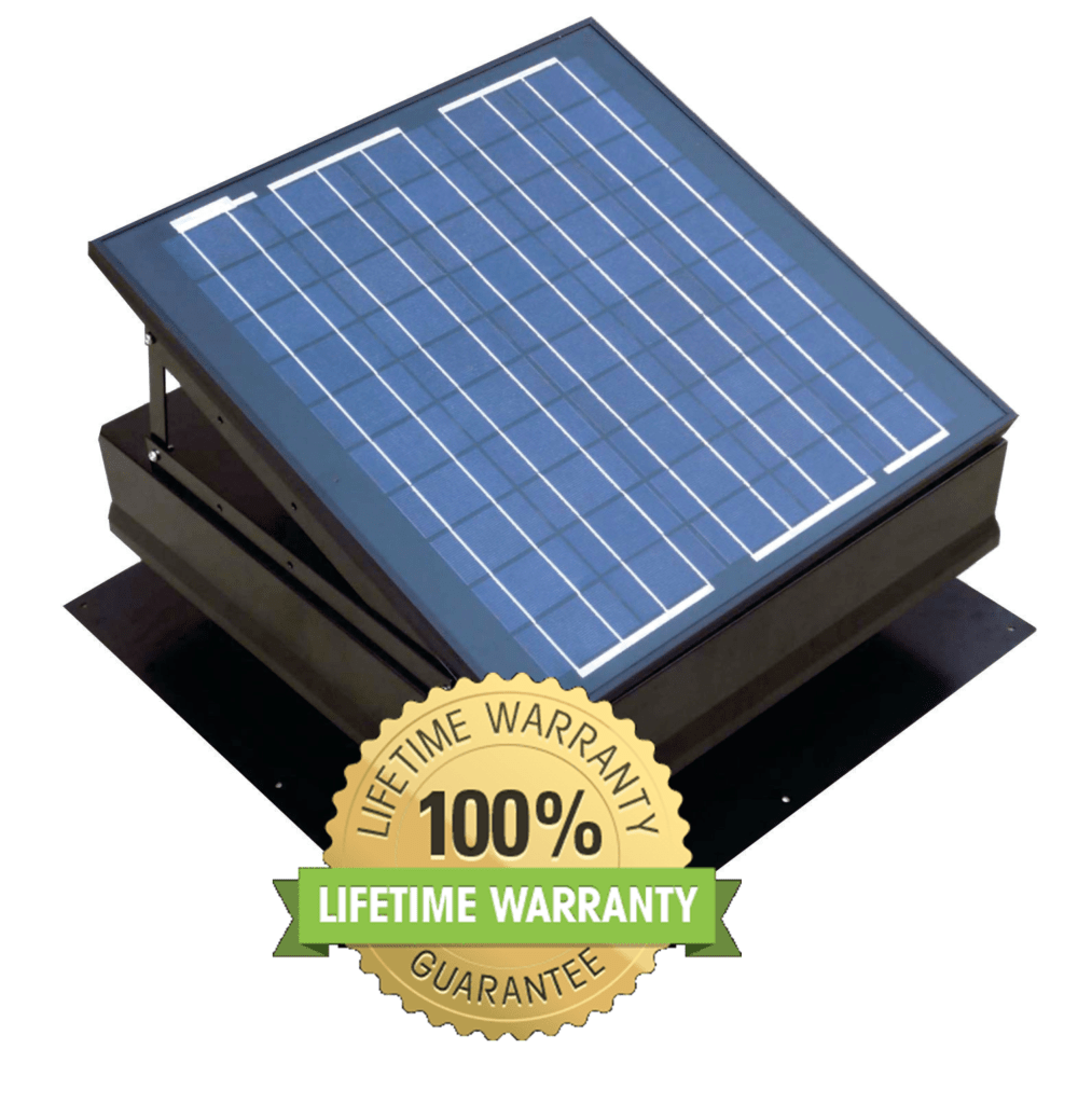 Solar attic fan